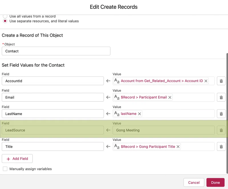 Add Lead Source to the record when you create it. Add Lead Source to the record when you create it.